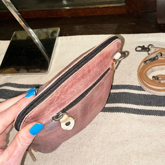 Bed Stu Leather Ventura Crossbody Bag Purple Lavender Nectar Lux Retail $155 - Picture 10 of 15